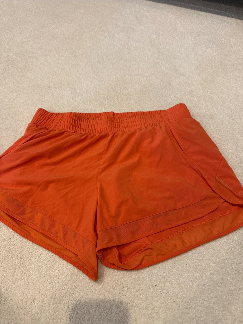 Women’s Athletic Running Shorts in Orange